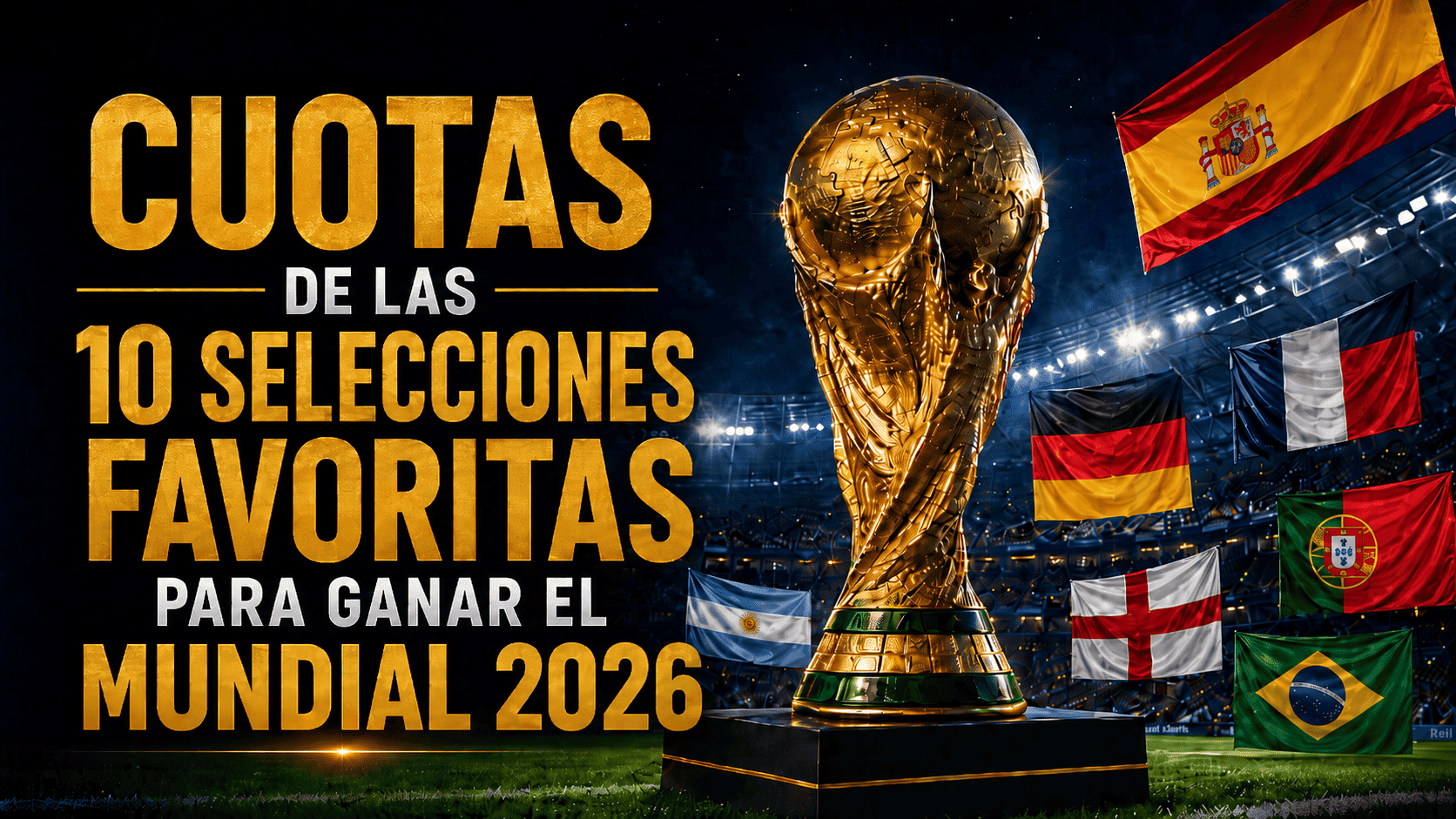 Mejores cuotas y apuestas de las selecciones favoritas para ganar el mundial 2026
