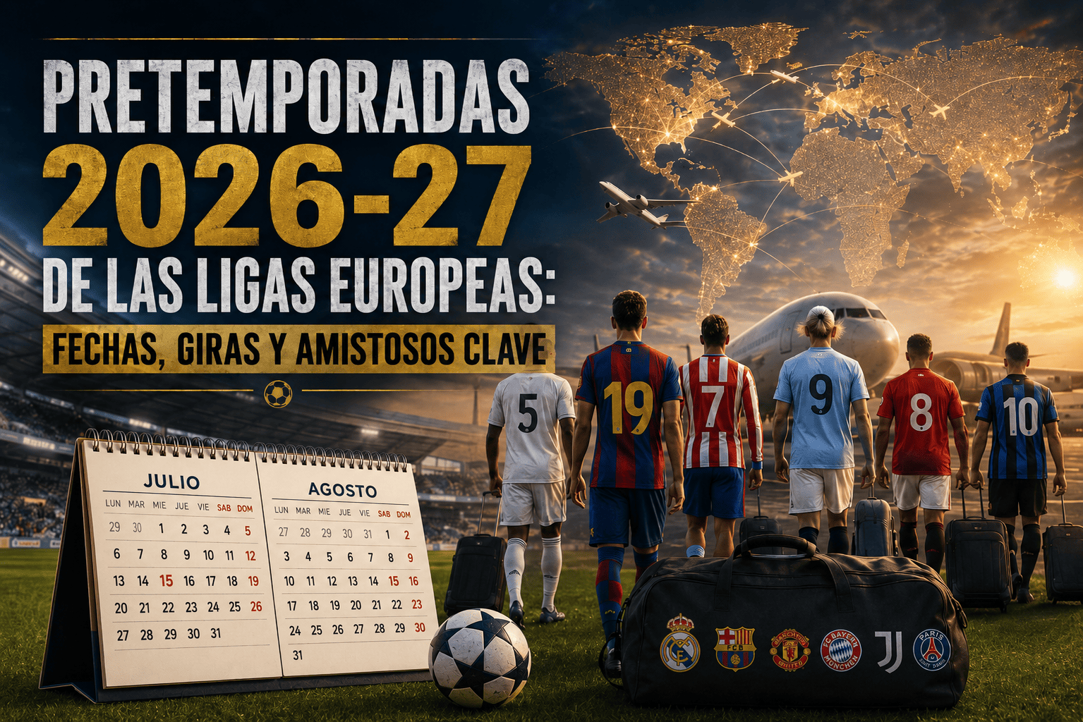Calendario de la pretemporada de las 5 grandes ligas europeas